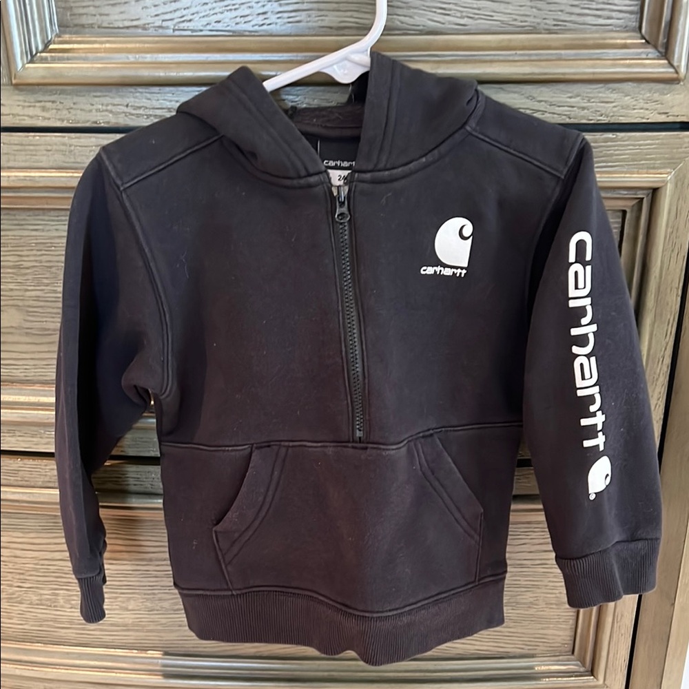 Carhartt Black Quarter-Zip Sweatshirt